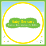 The logo for the Baby Sensory franchise brand including the wording Precious Early Learning for Babies