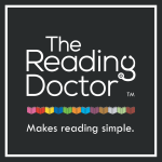 The logo for The Reading Doctor, the award-winning children's tutoring and educational franchise UK with the wording Makes reading simple.